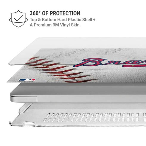 MLB Atlanta Braves Game Ball MacBook Air 15in (2023-2025) Case plus Skin